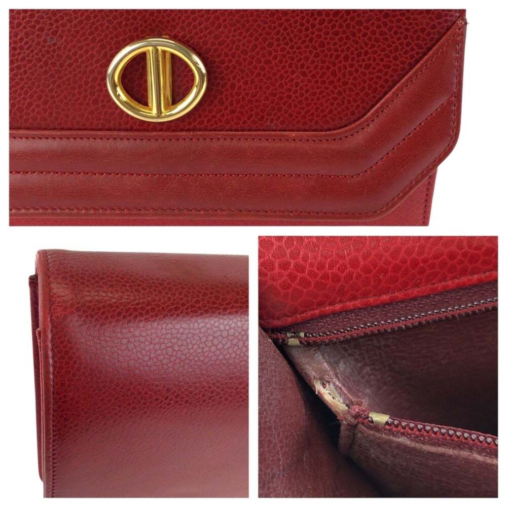 CHRISTIAN DIOR Vintage Red Leather Shoulder Bag - Picture 6 of 10